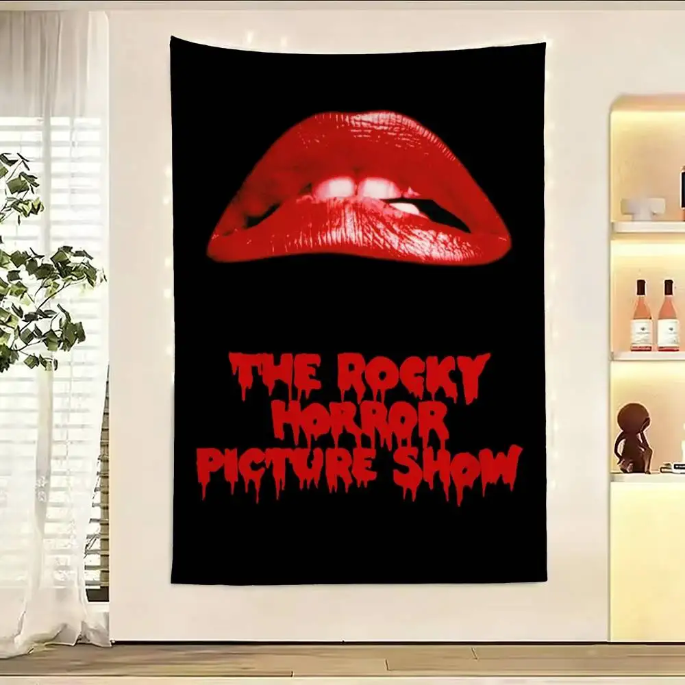 

Cult Musical R-Rocky H-Horror P-Picture Show Flag Outdoor Decorations for Bedrooms Home Decor Items Decoration Banners