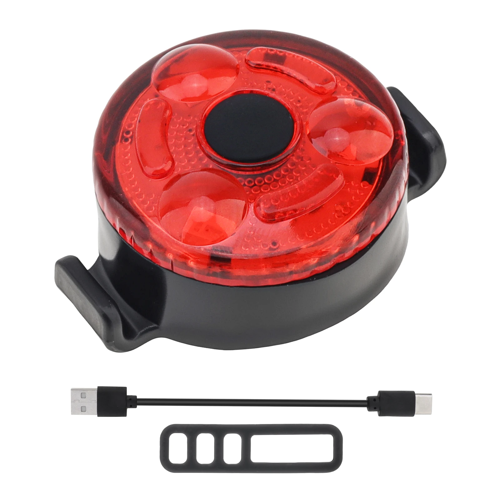 

IPX4 Waterproof Bicycle Taillight for Night Riding Hiking Running Dog Walking 3 Mode Bicycle Tail Light Red Light Bike Taillight