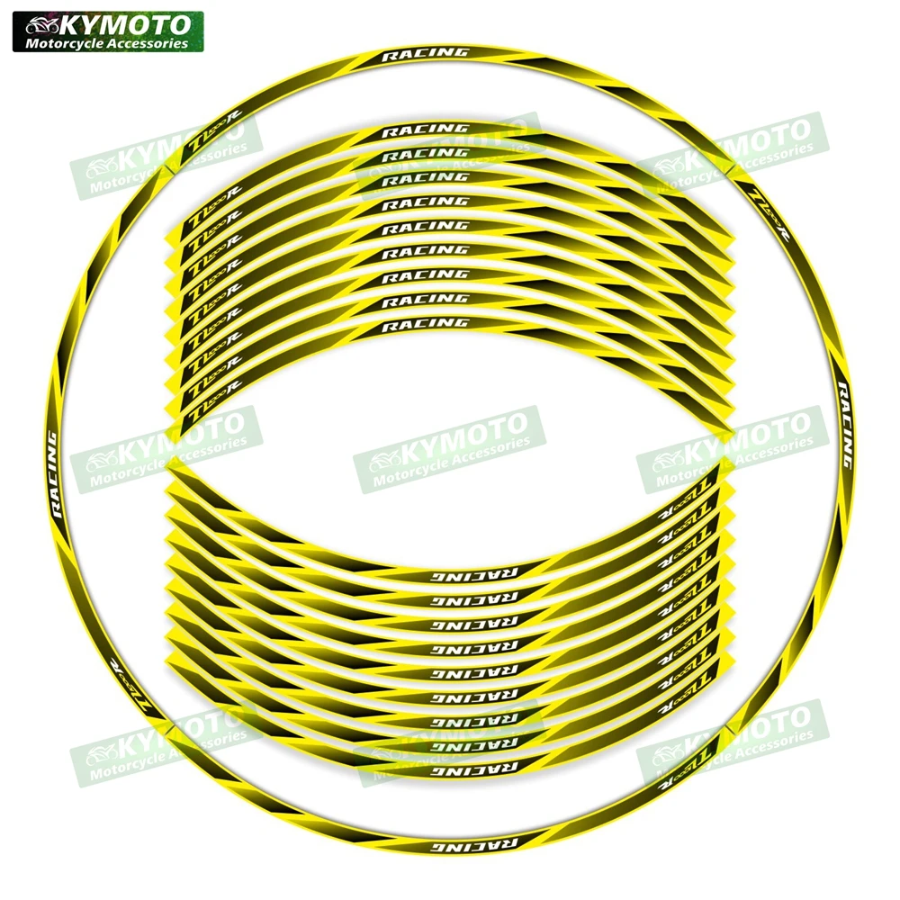 For TL1000R TL 1000R motorcycle accessories 17-inch front and rear wheel decals fairings and reflective sticker Waterproof PVC 6