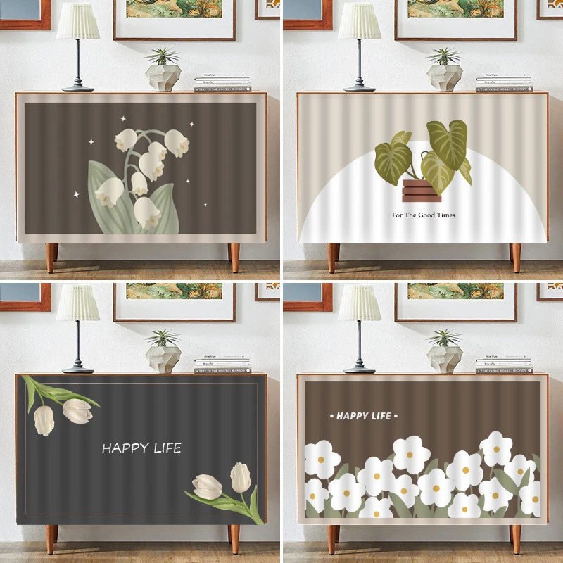 VIKAMA modern simple cabinet shade kitchen counter dust curtain Veliger self-adhesive shade home decoration