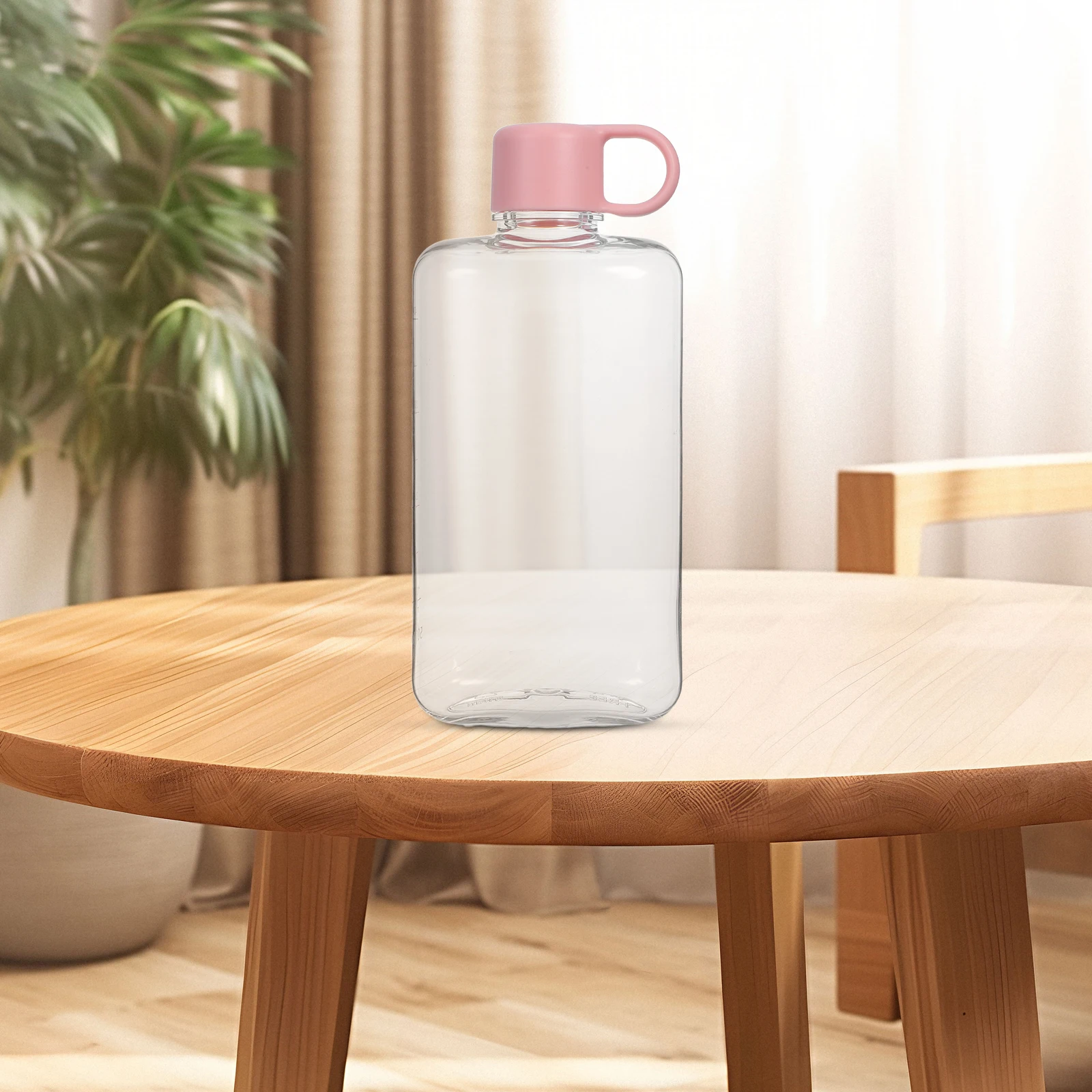 

Plastic Travel Bottles Large Capacity Sports Water Cup Multi-functional Flat for