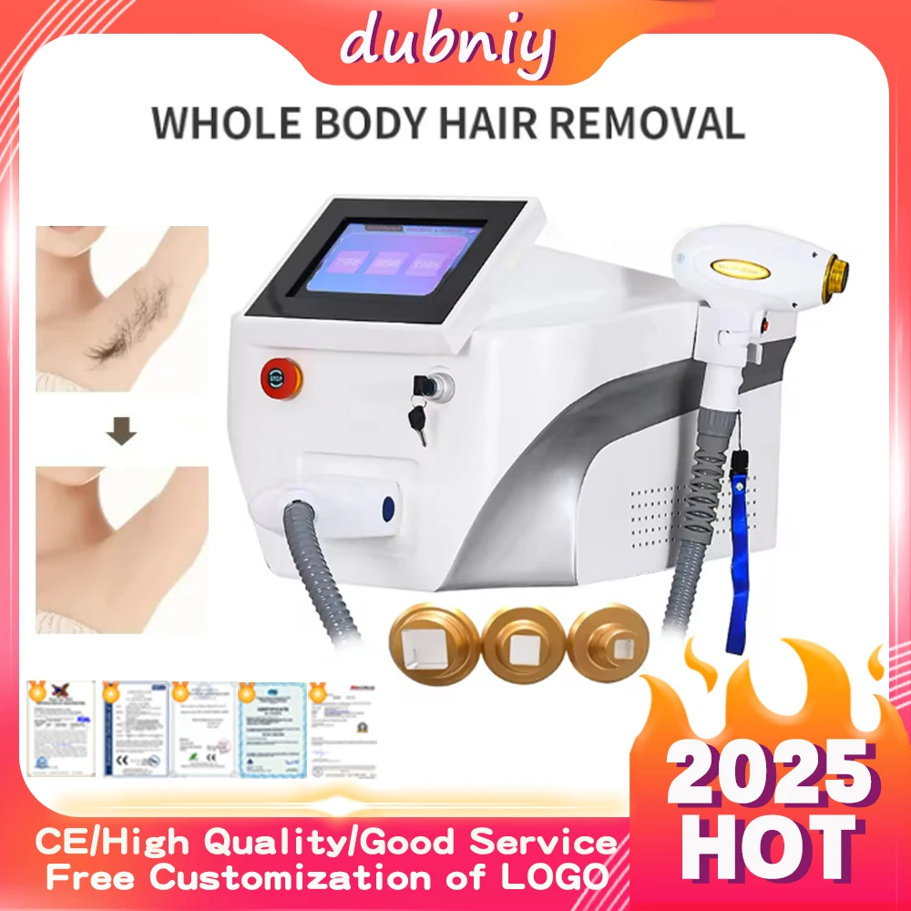 

2025 Hot Portable Professional Painless Ice Hair Removing Diode Laser Permanent Hair Removal Machine Beauty Machine For Salon