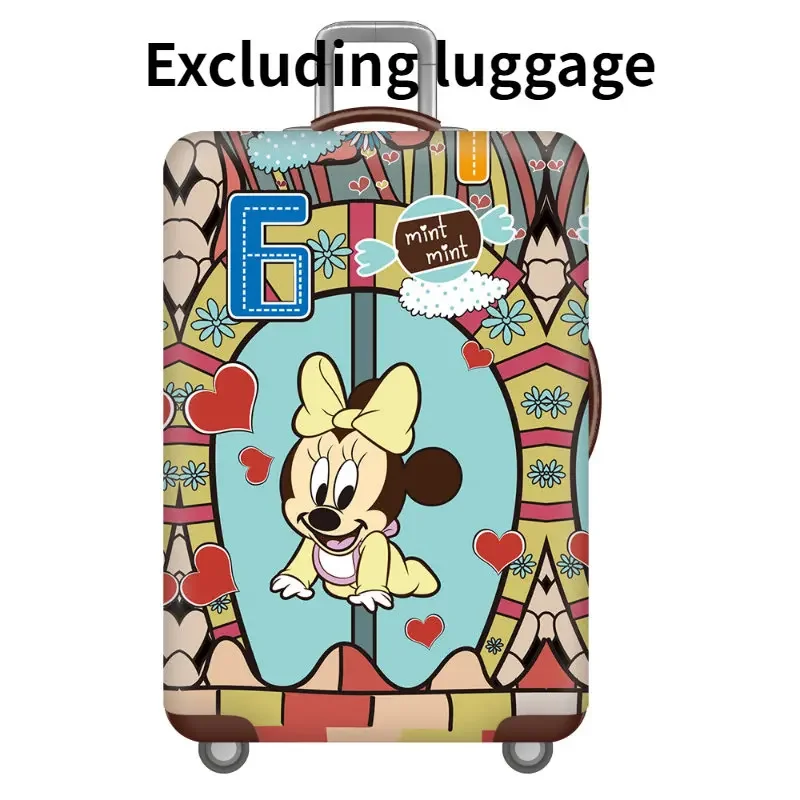 Disney Mickey Mouse Luggage Dustproof Protective Cover Fashion Animation Suitcase Cover Travel Trolley Case Decorate Antifouling