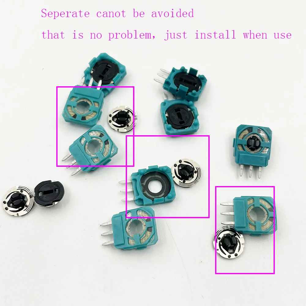 100 قطعة لـ PS4 PS5 عصا التحكم محور الاستشعار التناظرية وحدة الجزء الأخضر التبديل الجزئي لوحدة تحكم Playstation4 PS4 #5