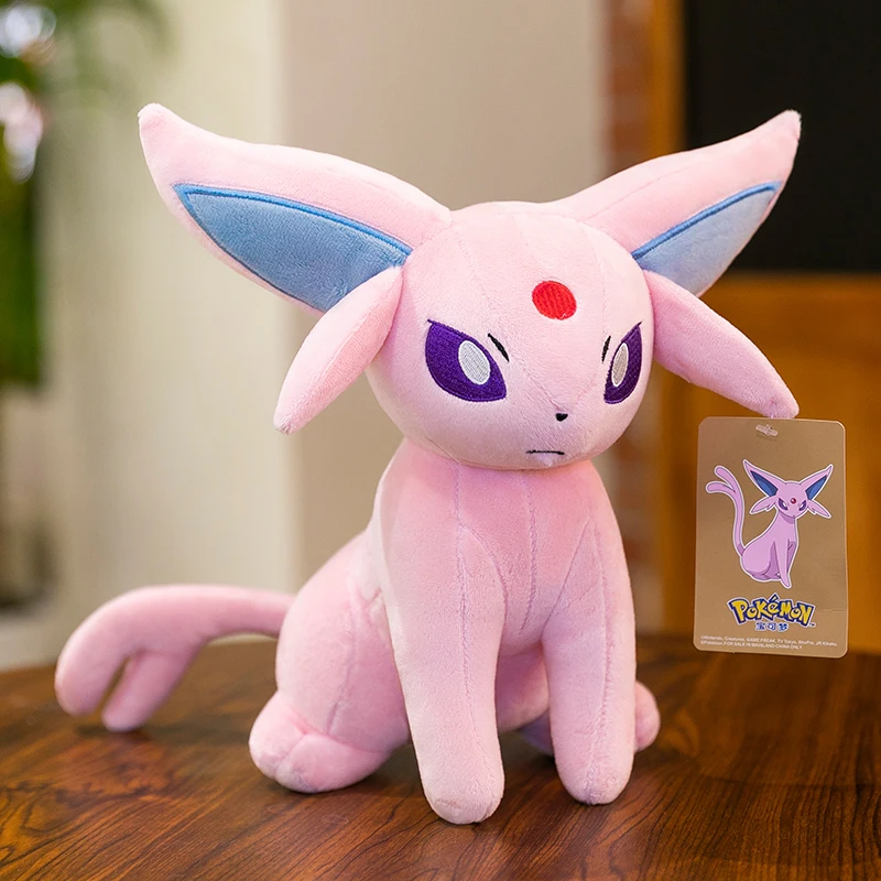 Adorably Eevee Family Plush Toys Kawaii Pokemon Sylveon Umbreon Stuffed Espeon Leafeon Glaceon Jolteon Doll Cartoon Elf Gifts - view 4