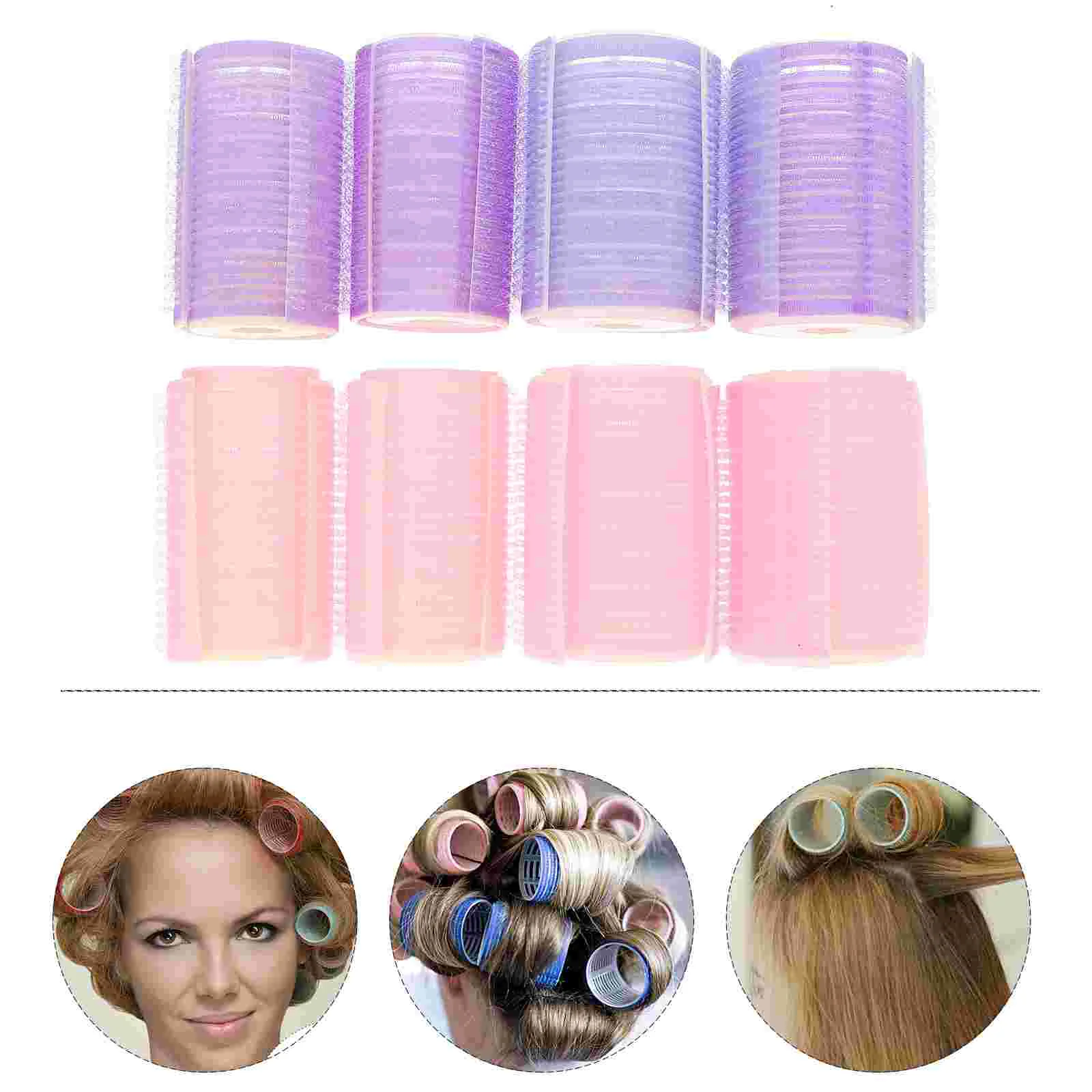 

8 Pcs Hair Curler Hairdressing Rollers Curlers Bang Curling Tools Salon Styling