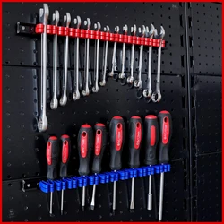 ABS Stronge Plastic Wrench Screwdriver Organizer Rail Rack Storage Holder Garage Workshops Wall Mount Hardware Tool cabinet