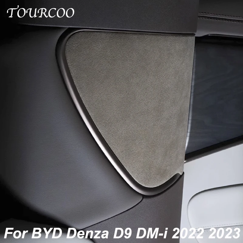 

For BYD Denza D9 DM-i 2022 2023 Interior C-Pillar Panel Suede Protection Sticker Alcantara Interior Accessories