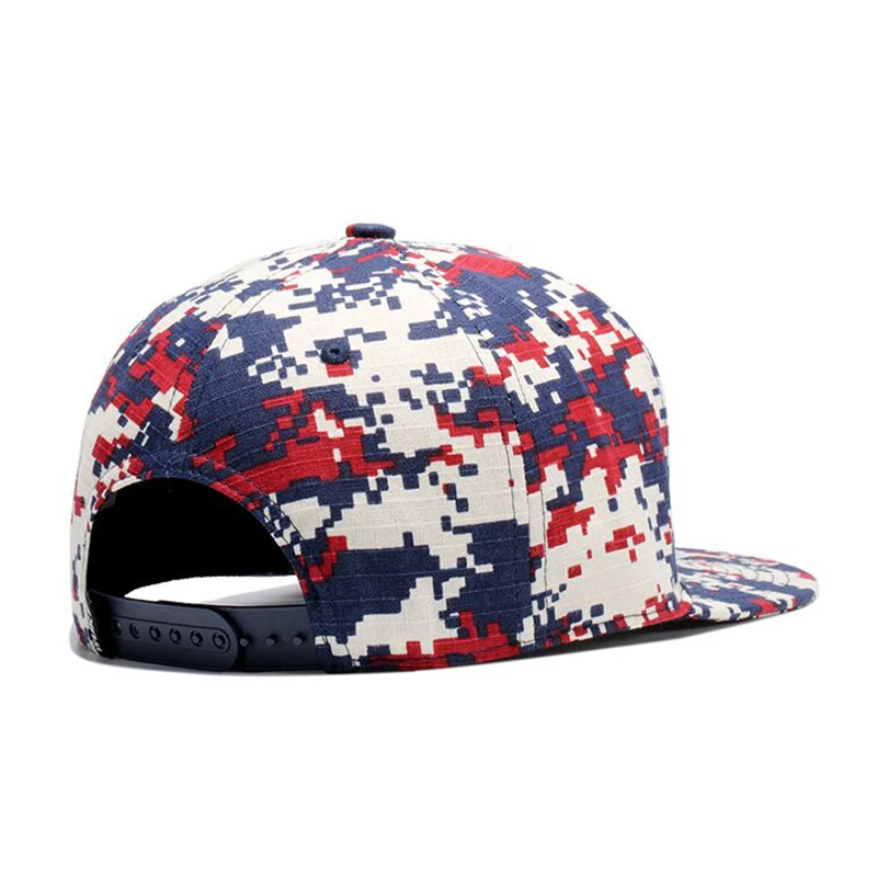 Boné de beisebol camuflado masculino e feminino, chapéu snapback hip-hop, 5 painéis, casquette, 18 estilos, verão