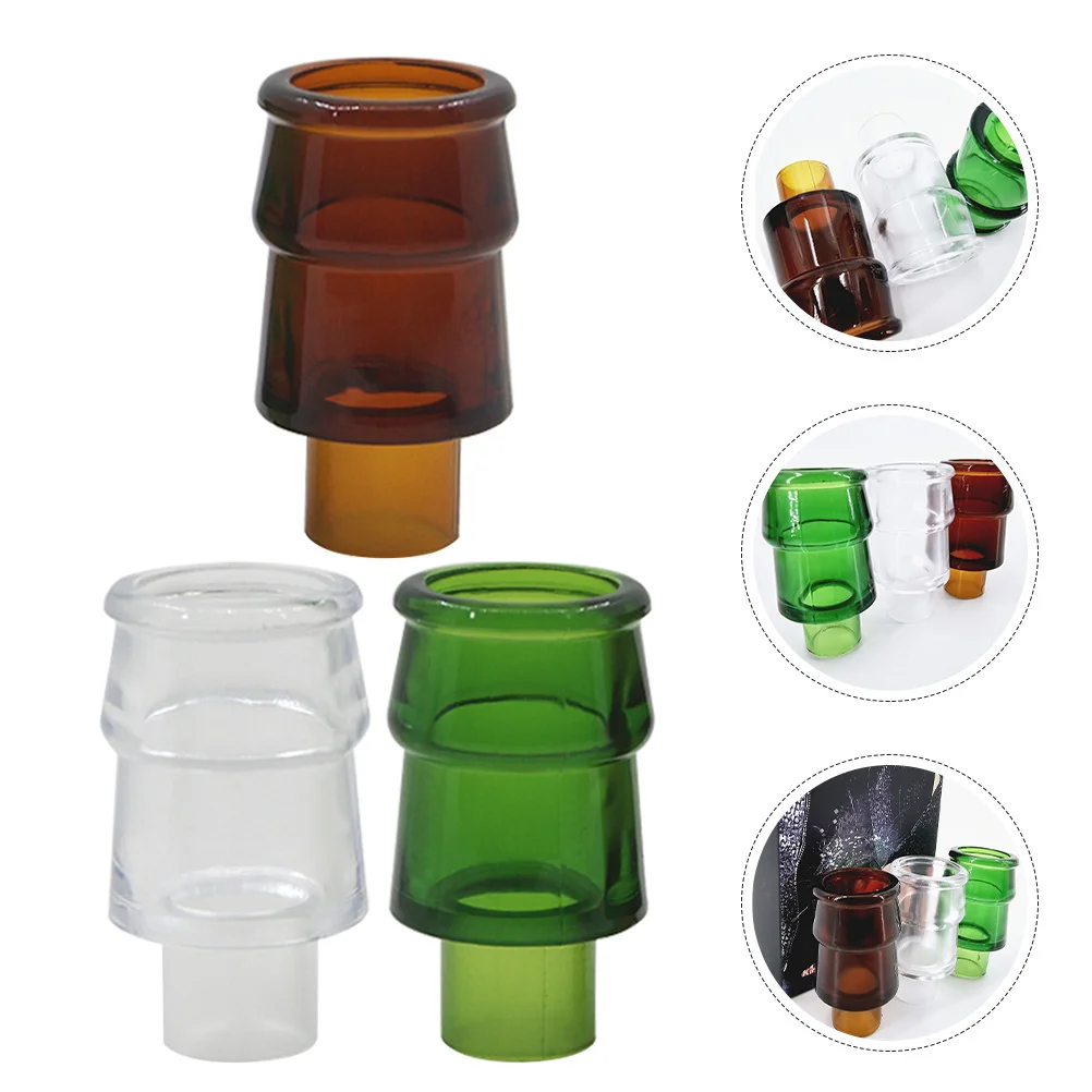 

3Pcs Props Wine Bottle Trick for Stage Shows Children Parties Evening Events Simulation Wine Bottle Gag