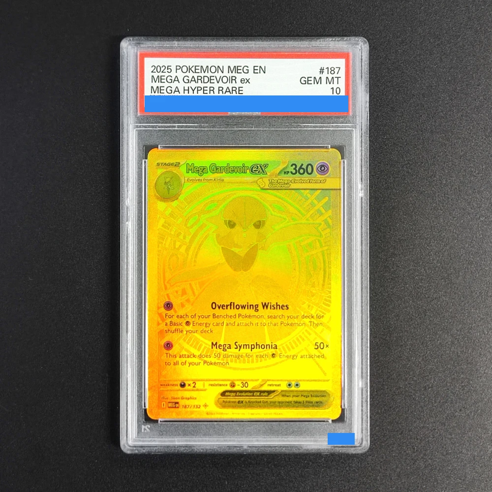 

Набор для самостоятельной сборки POKEMON MEG English MEGA 187/132 EVOLUTION # Коллекционная игровая карта 187 MEGA GARDEVOIR EX HYPER RARE с аутентификацией и оценкой 10