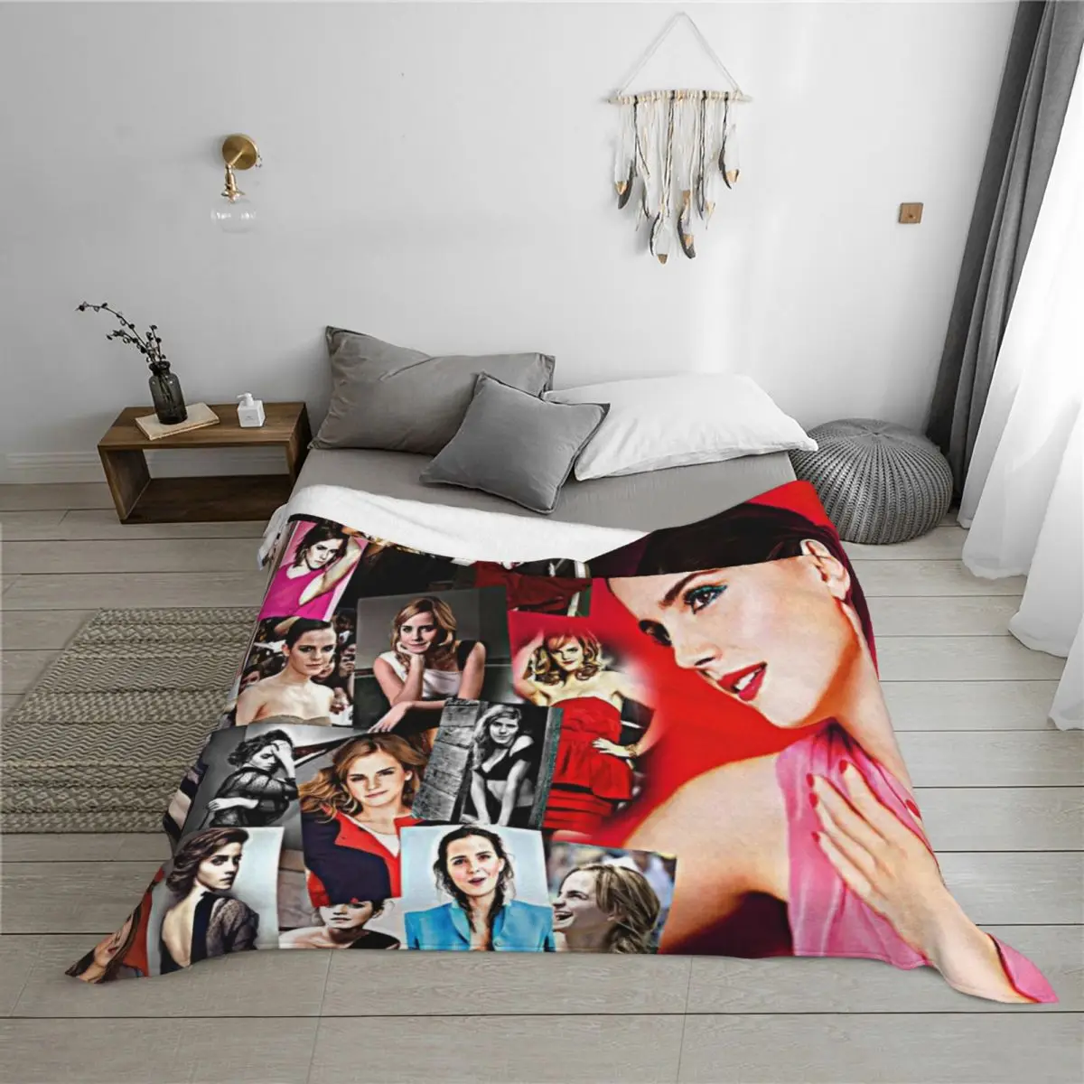 ايما واتسون رمي بطانية ديكور أريكة كيس النوم تتحرك بطانيات الهالوين #3