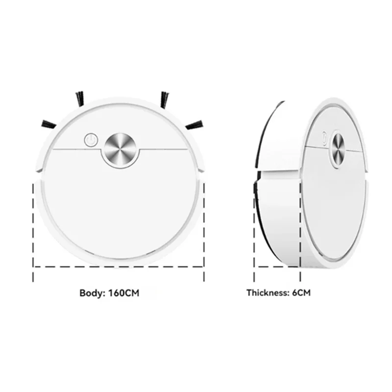 B25B New Smart Vacuum Cleaner 4000Pa Powerful Suction Robot Sweeper For Hardwood Floors Pet Hair Carpets