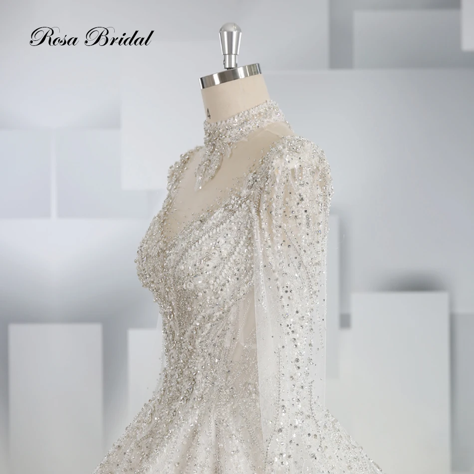 New Hot Sale Wedding Dress Original Design Luxury Full Beading Bridal Dress