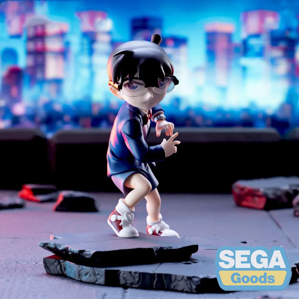 

JP XH SEGA Detective Conan Xross Link Conan Sitting Prize Figure, Plastic, JP Laser Label/Fast Ship, New Collectors/Gift