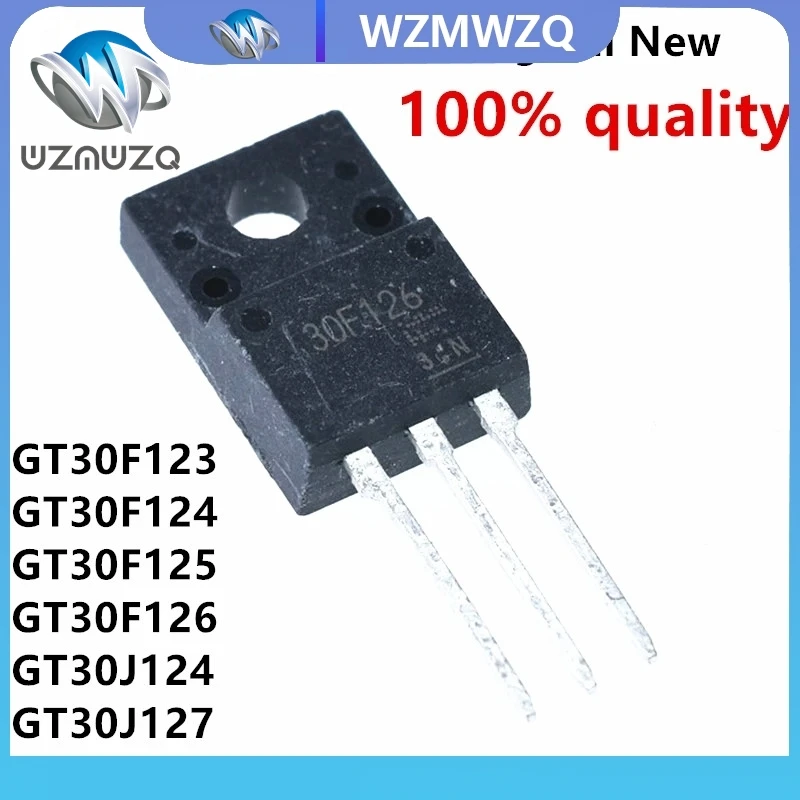 10 قطعة GT30F124 TO-220F 30F124 GT30F123 30F123 GT30F125 GT30F126 GT30J124 30J124 GT30J127 30J127 GT45F122 GT30G124 GT30G122