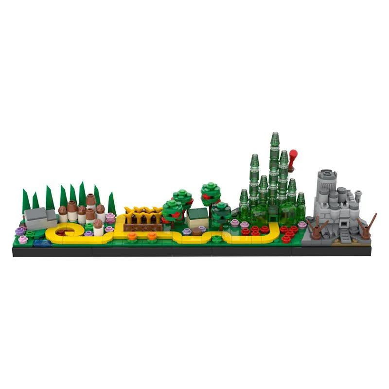 Roma CHristmas City Architecture Skyline Building Blocks The Wizard of Oz Bricks Town Street Skyline Toys For Kids Birthday Gift