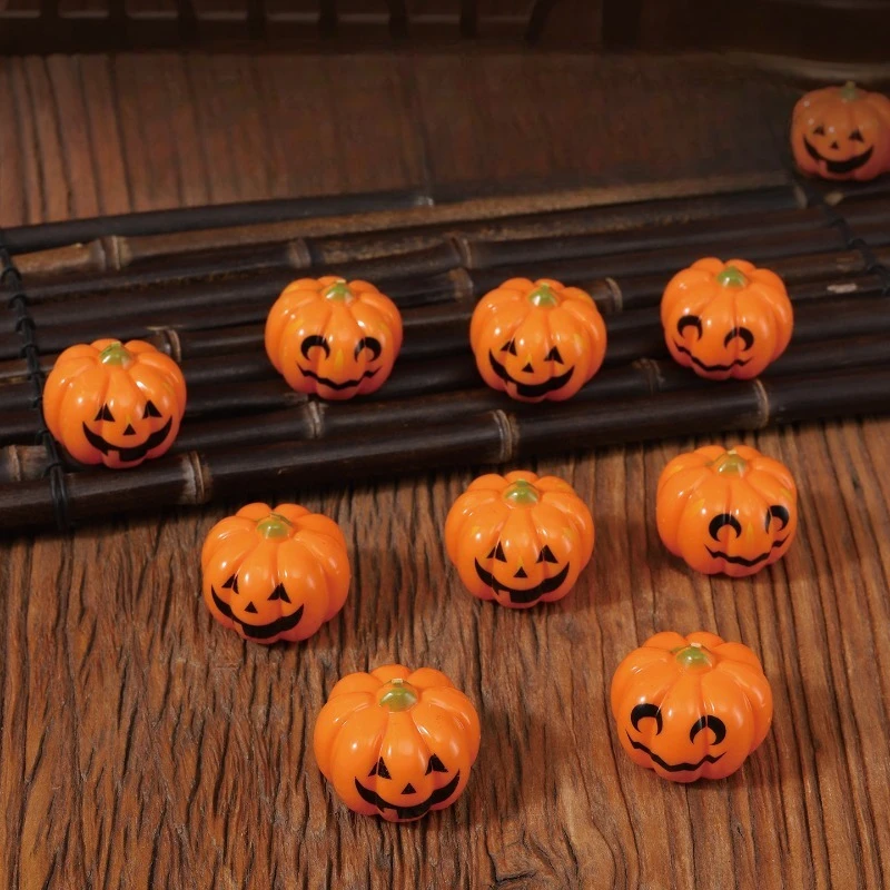 10PCS Halloween Decorations Pumpkin Children Pull Back Car Gifts Small Toys Desktop Ornaments Scene Layout