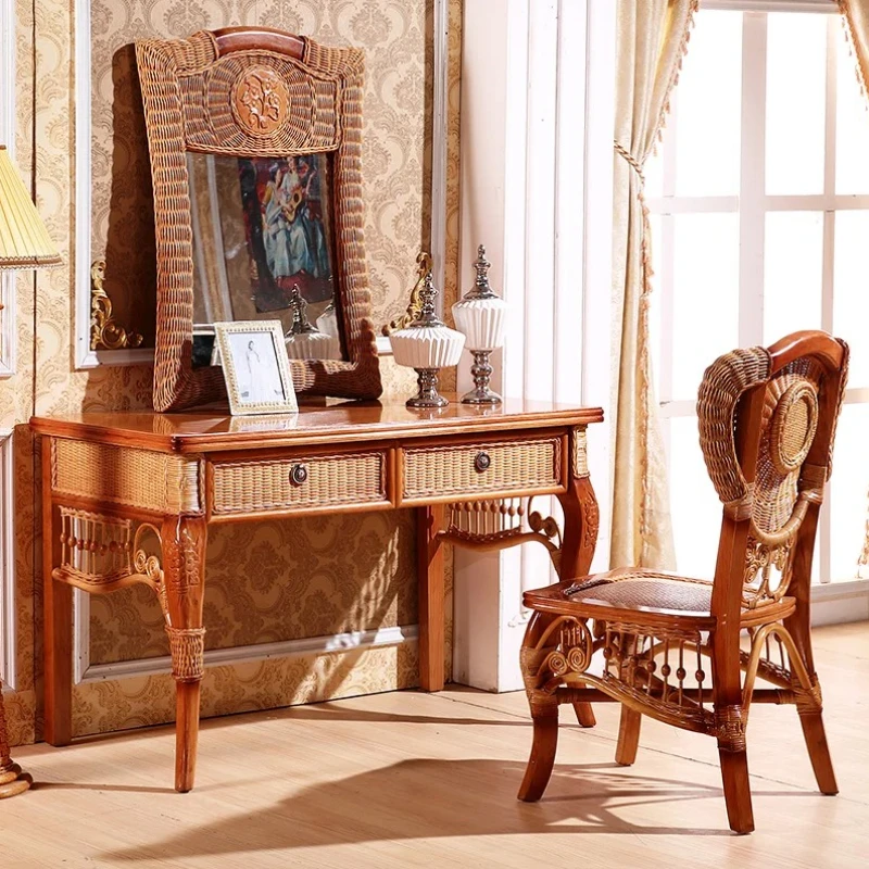 

Women Stool Girl Dresser Eithe Drawers Bedroom High End Luxury Makeup Dressing Table Mirror Modern Armadietto Trucco Furniture