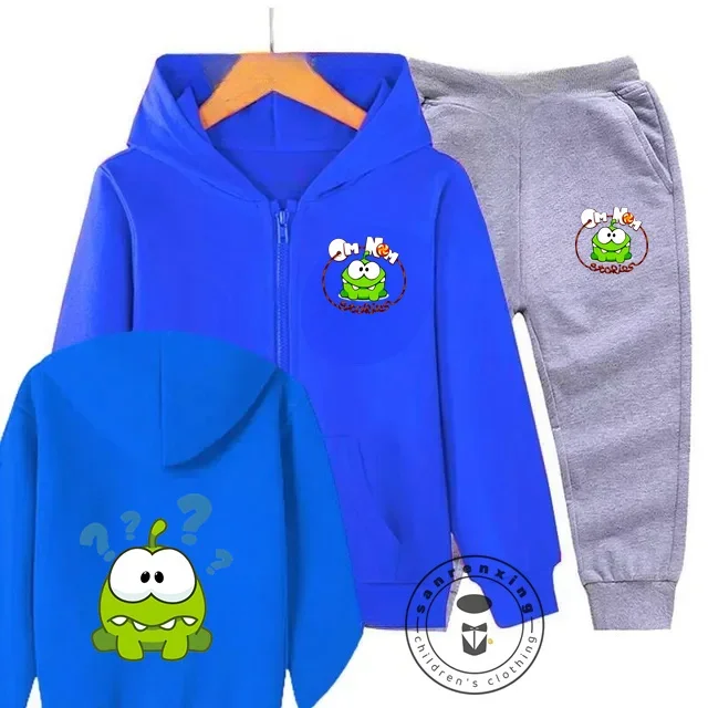 

2025 Cute the Rope Cartoon Children Hoodie + Pants 2pcs Set Spring Autumn Fashion Clothing Boys Girls Sweatshirt Kid Sportsuit