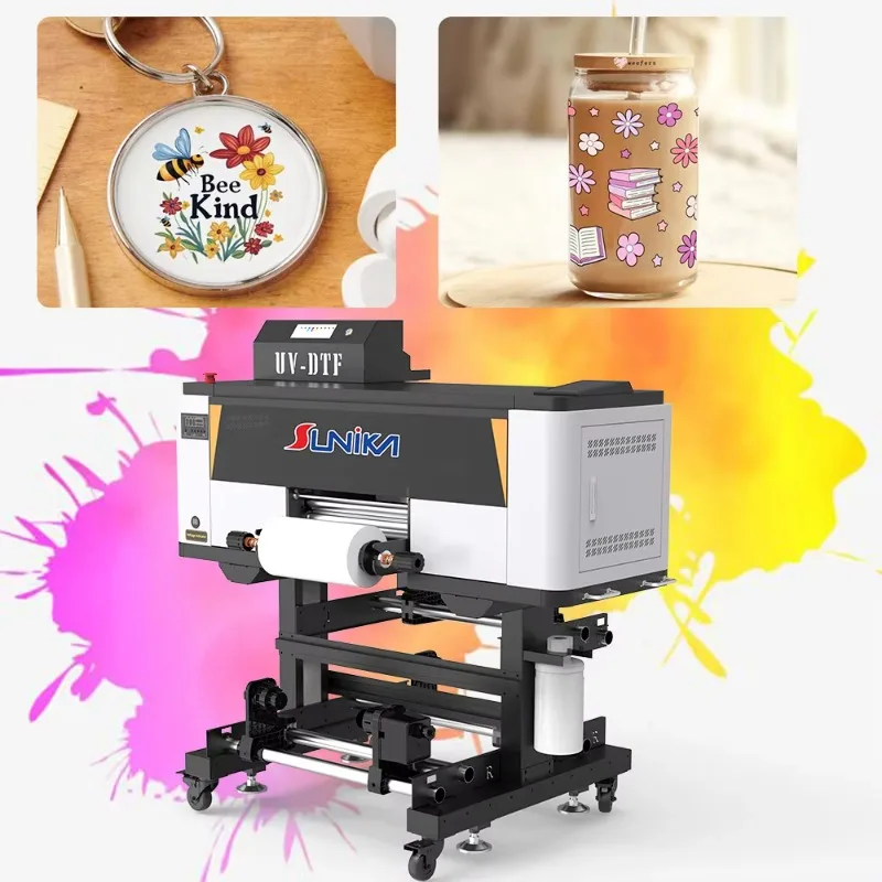 F1080 UV DTF Printer 30cm A3 Sticker Inkjet Machine Dual Xp600 Prints for ab Film