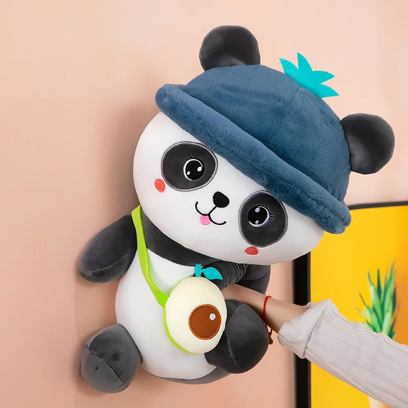 Süße Kawaii gefüllte Panda-Puppe, Plüschtier für Kinder, Geburtstag, Weihnachten, Geschenk, bezaubernder Cartoon, Yoyou Pandadun, Rucksack, Buddy