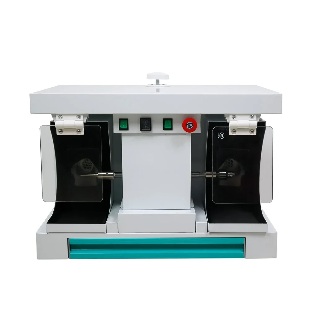 -- Lab Equipment Desktop Polishing Grinding Machine Lathe with Dust Collector Hole