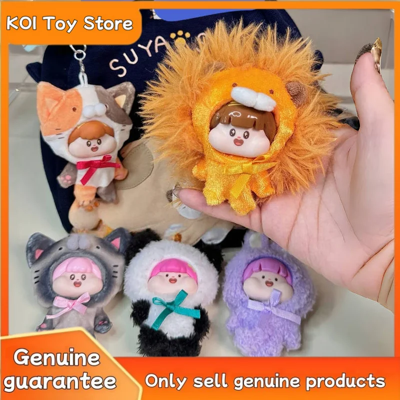 

Новый натуральный фрикадельки из хлопка, милые друзья, клуб, серия животных, плюшевая подвеска, глухая коробка, украшение для куклы ручной работы для девочек, загадочная коробка, подарок
