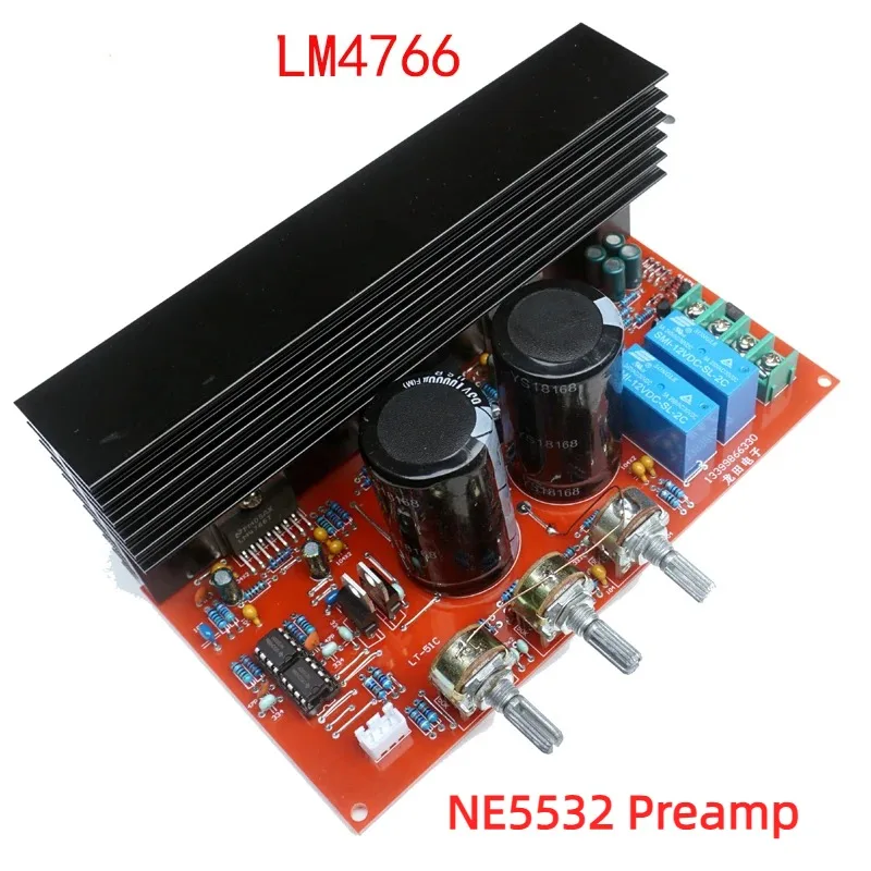 LM4766 Pre-stage NE5532 Dual-channel 2.0 Power Amplifier Board DIY Production PCB Kit Finished Board