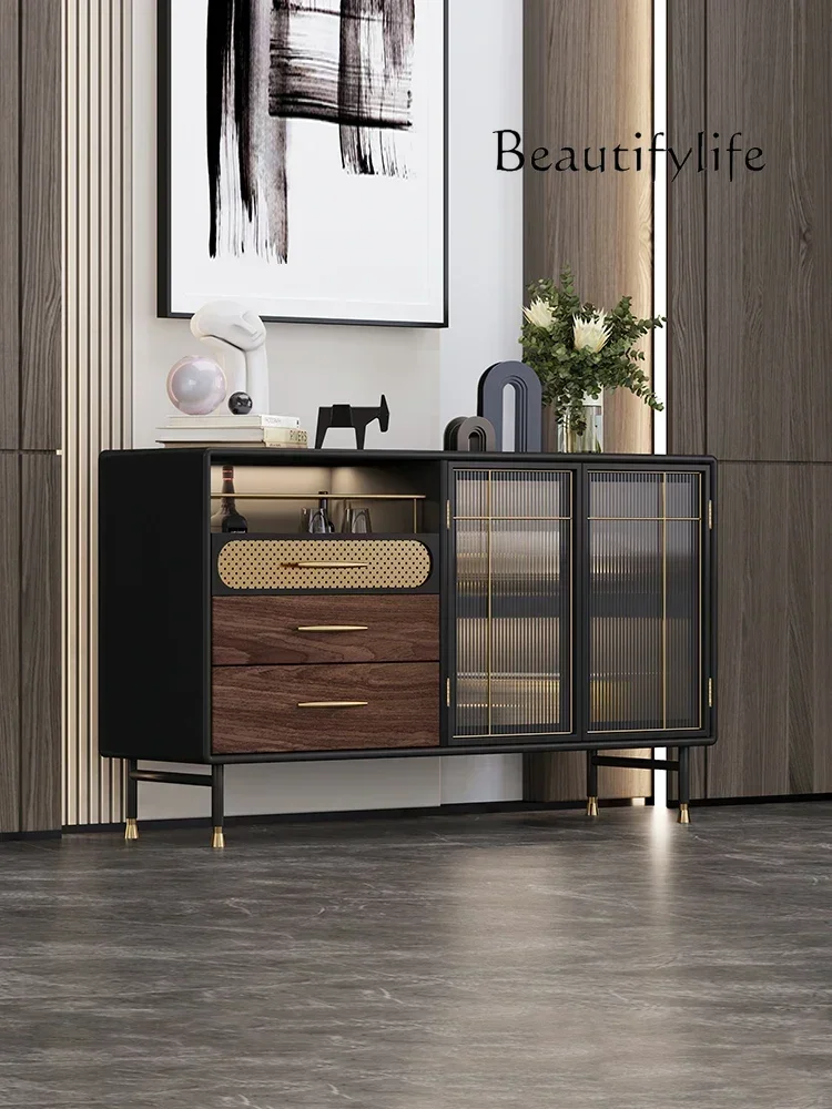 

стол кухонный Italian-Style Light Luxury Sideboard Modern Minimalist Restaurant High-Grade Glass Storage Decorative Cabinet