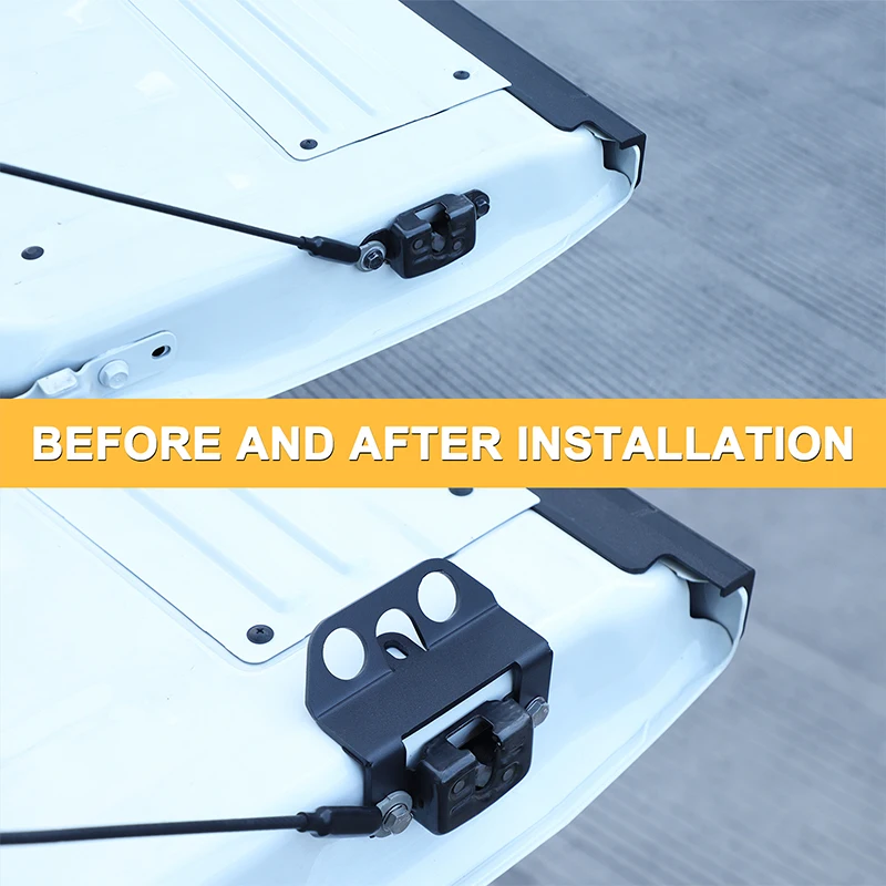 

For Nissan Frontier 2022+ Carbon Steel Black Car Tailgate Expansion Anchor Point Fixed Rope Bracket Car Accessories