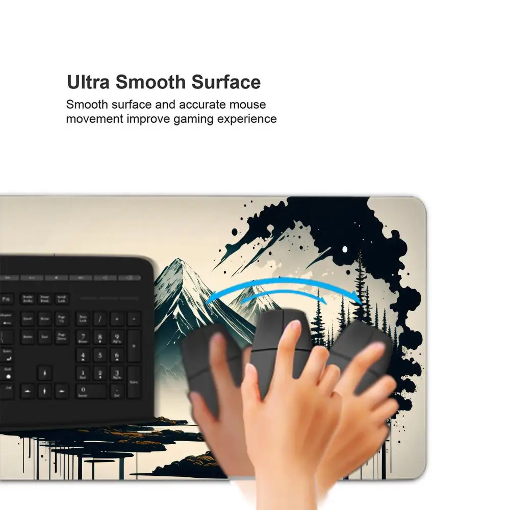 Ink Painting art Mouse Pad XXL Gaming Accessories Office Gamer Keyboard Desk Mat Non-Slip Laptop Large Rubber Custom Mousepad