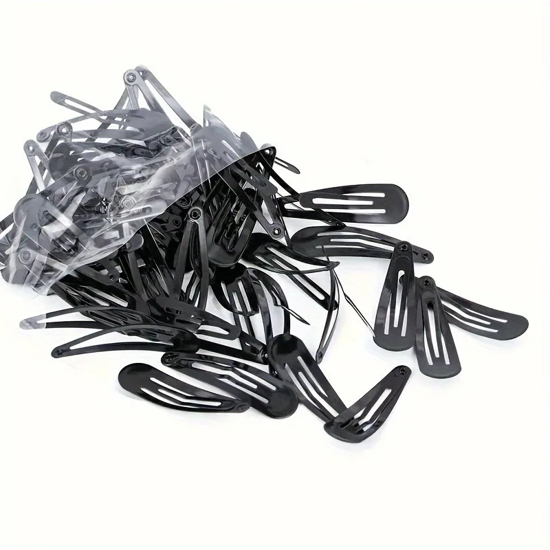 10/25/50/100 Stück schwarze Wassertropfen-Clips – ein Set Haarnadeln, die für den Alltag geeignet sind, für süße Mädchen. – Detail 10