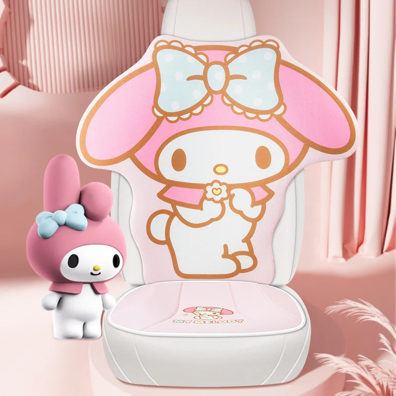 

Cute Summer Cartoon Sanrio My Melody Car Seat Chair Breathable Back Cushion Back Row Cushion Car Seat Cover Protector Pad