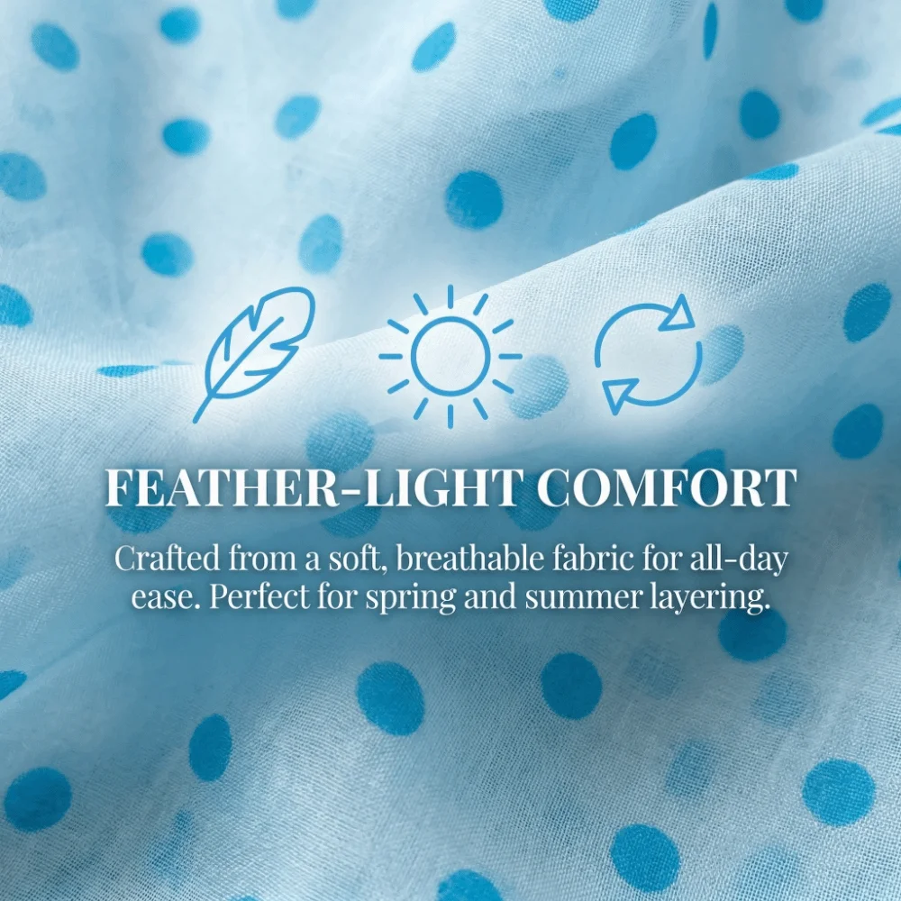 

Accessory Polka Dot Pattern Decorative Skirt Thin Fabric Lightweight Hip Scarf Versatile Waist Belt Dresses Matching