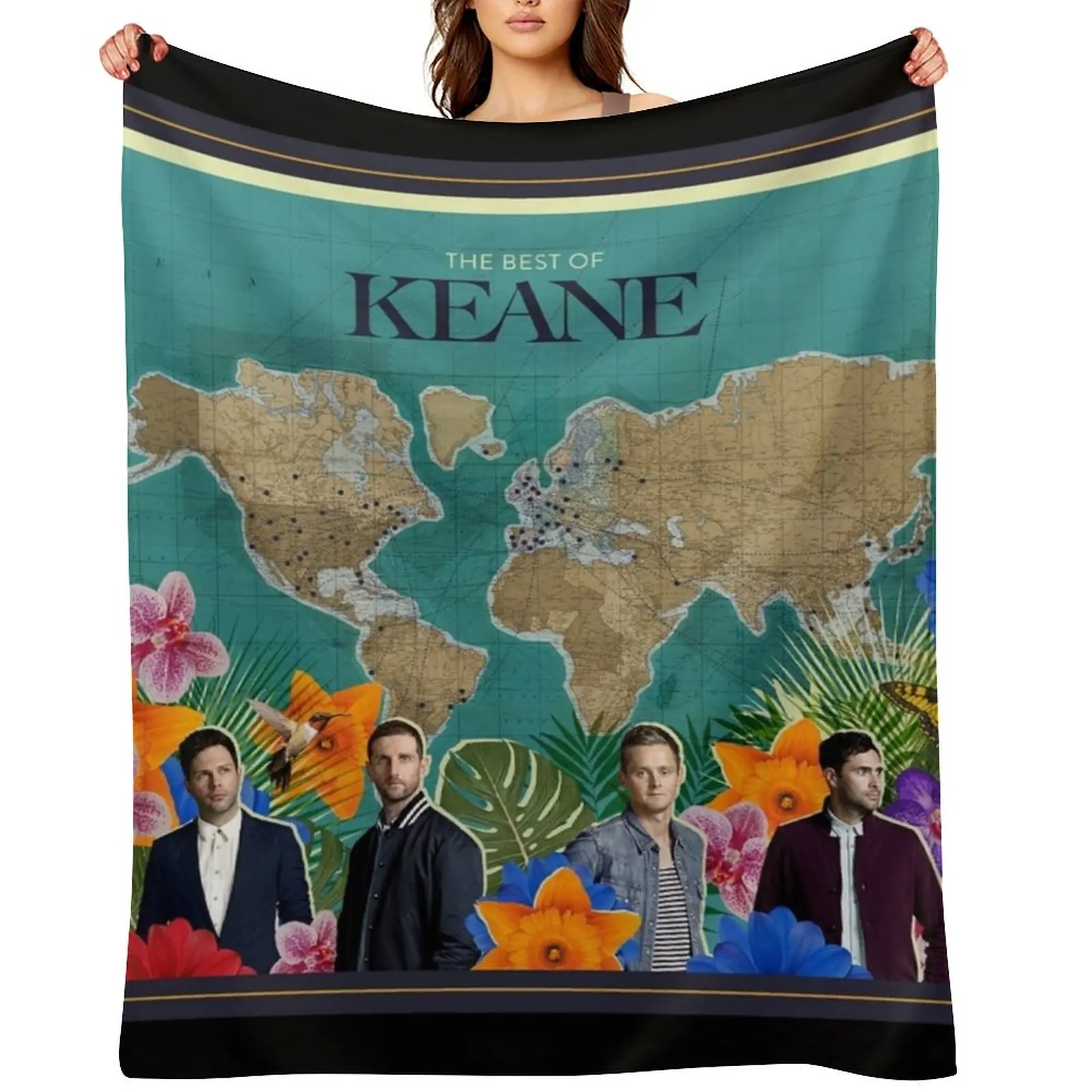 

The best of keane Throw Blanket Bed Multi-Purpose Thermals For Travel Soft Beds Blankets