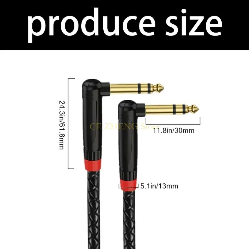 E56B instrumento 1/4 polegadas 6,35 mm interconexão estéreo masculino Linha 6,35 mm