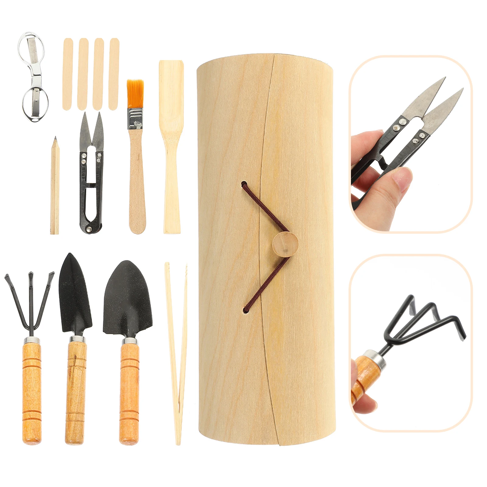 

1 set Gardening Tools Set Mini Shovel Spade H Tools Kit Vegetable Planting Weeding Soil Loosening Transplanting