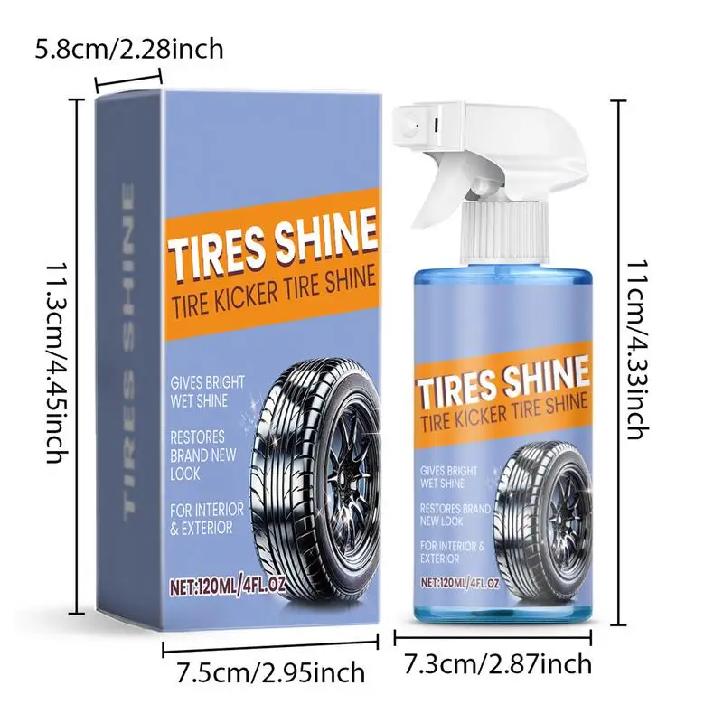 120ml Autoband Glans Coating Band Gloss Plastic Rubber Wiel Restorer Agent Spray Polijsten Bleekmiddel Auto Detaillering