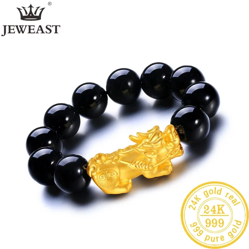 

24K Pure Gold Bracelet Real 999 Solid Gold Bangle Upscale Beautiful Romantic Trendy Classic Jewelry Hot Sell New 2025