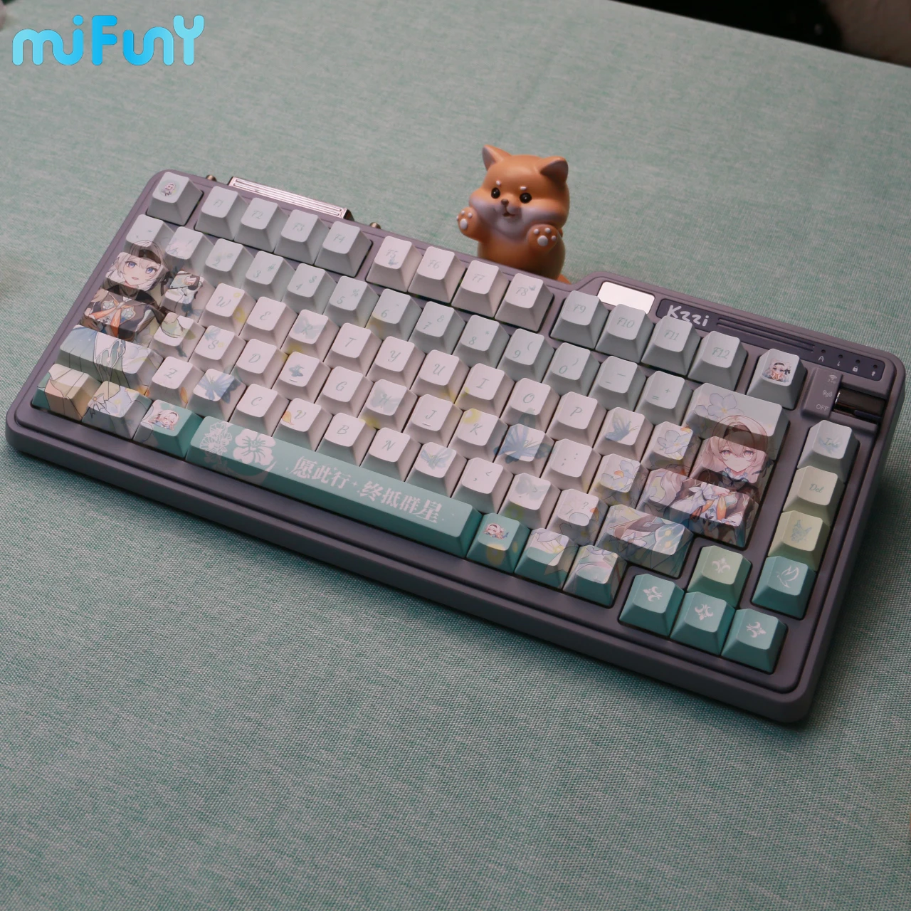 Mifuny Honkai Star Rail Keycaps Firefly KeyCap Cute Anime Key Caps Fullset PBT Cherry Profile Ergonomic for Mechanical Keyboard