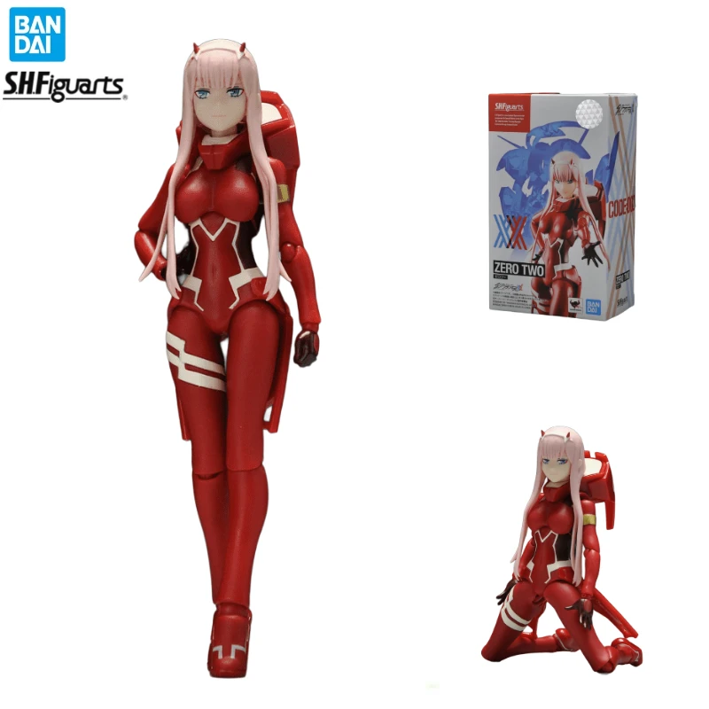 In Stock Bandai Original S.H.Figuarts Series DARLING in The FRANXX ZERO TWO 02 Model Action Figure Toy Collection Gift