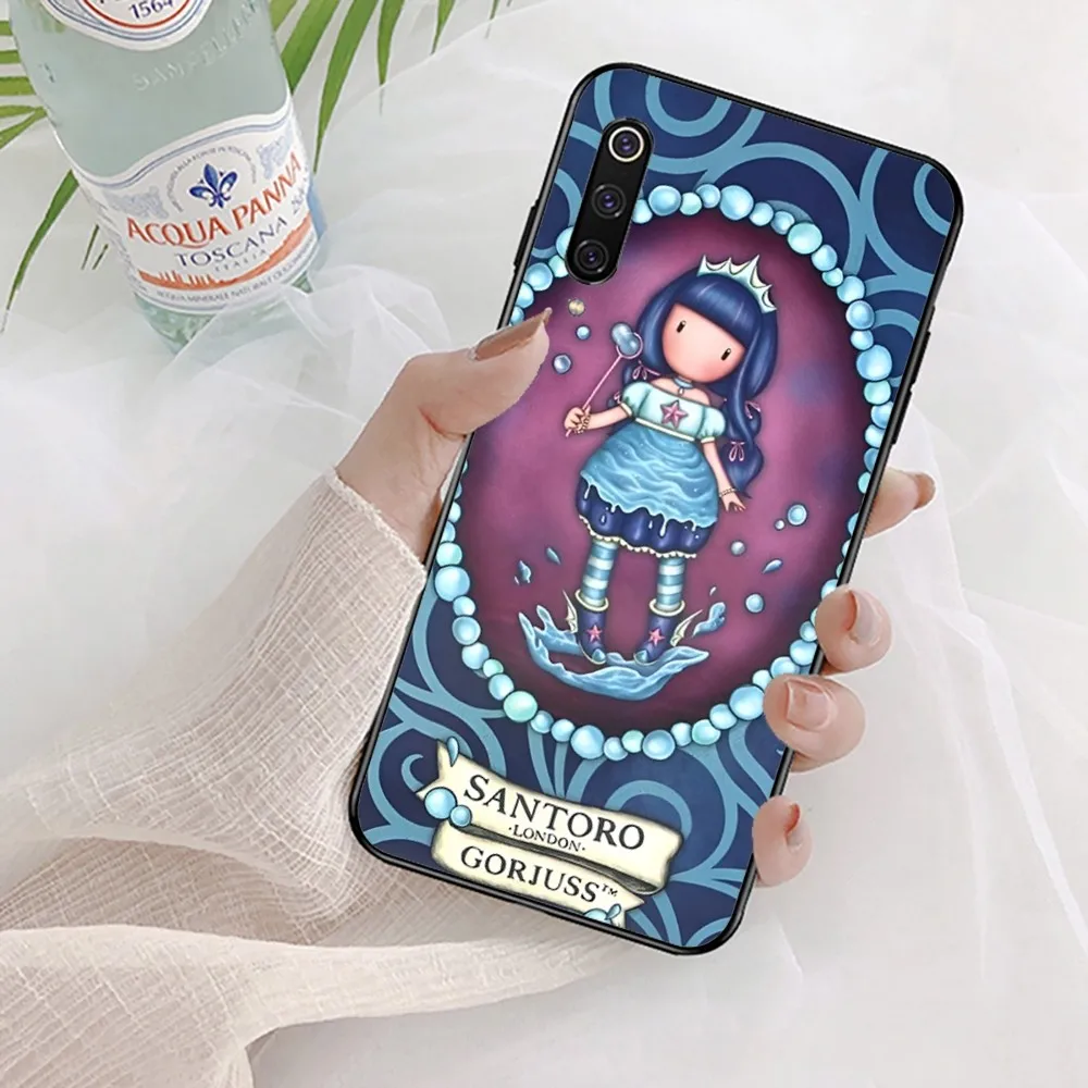 S-Santoro-Gorjuss Cute Cartoon Girl Phone Case For Xiaomi Mi 5X 8 9 10 11 12 lite pro 10T PocoX3pro PocoM3 Note 10 pro lite