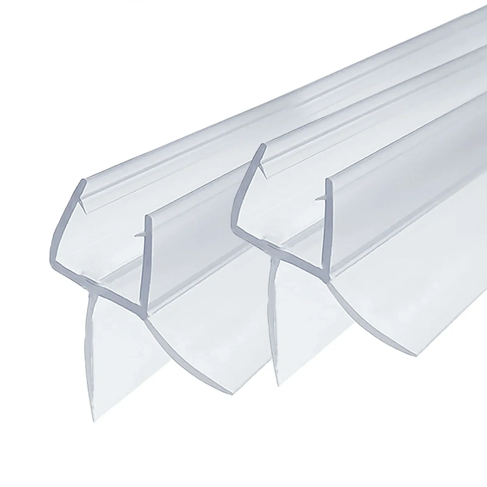 Sealing Strip Water Deflector Shower Gaskets Compatible with 6mm Glass Doors Minimize Water Leaks and Maintain Hygiene