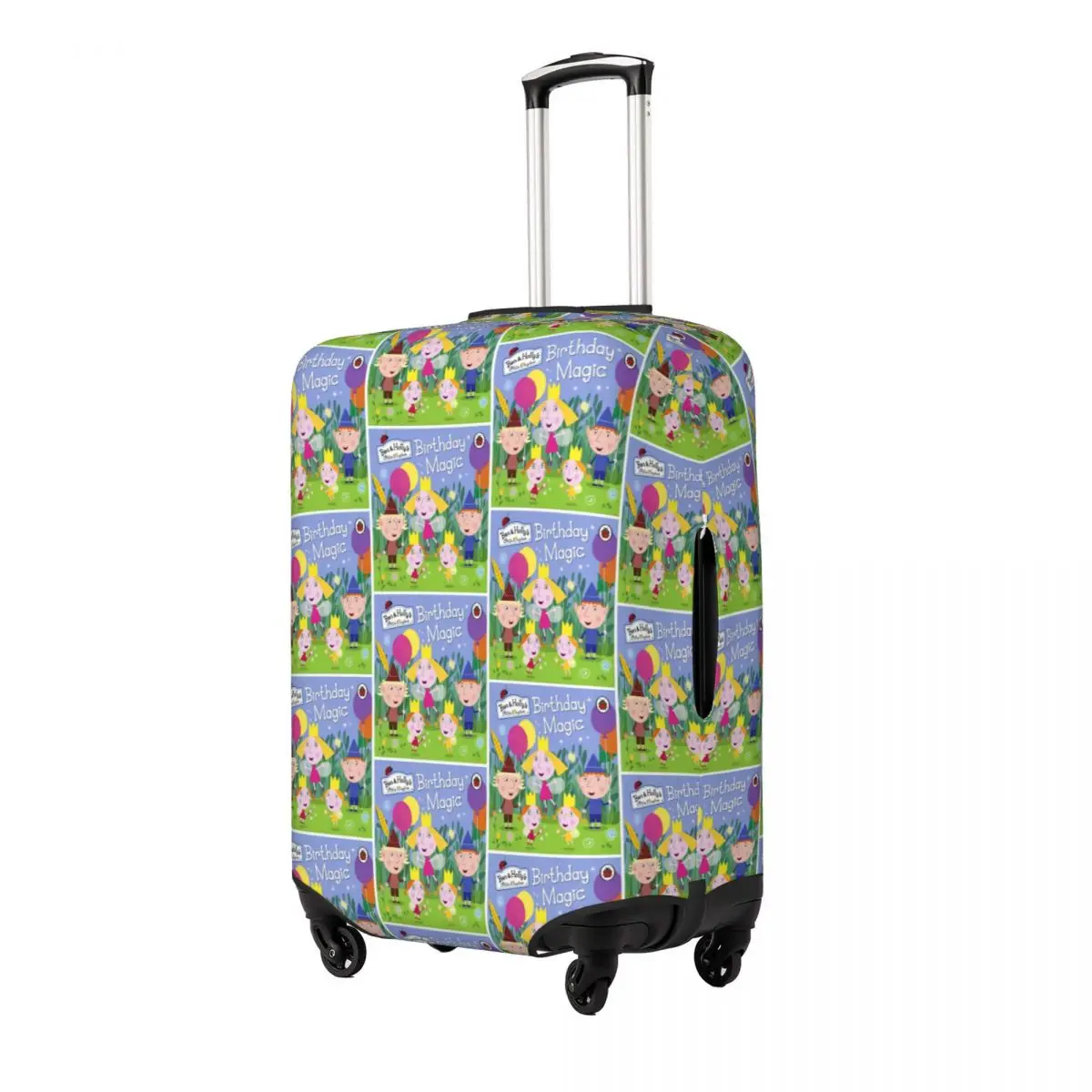 

Ben And Holly's Little Kingdom Birthday Magic Characters Suitcase Cover Protection Elastic Travel Luggage Protector Covers