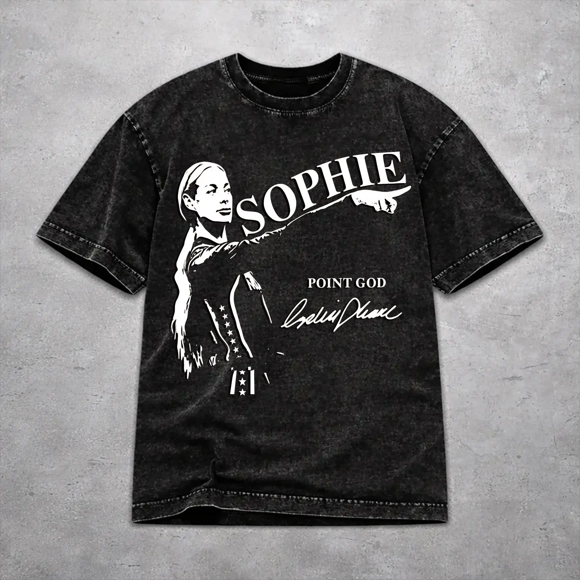 Sophie Cunningham Point Washed T Shirt Vintage Streetwear for Men Women  Oversize Tee T-Shirts 100% Cotton