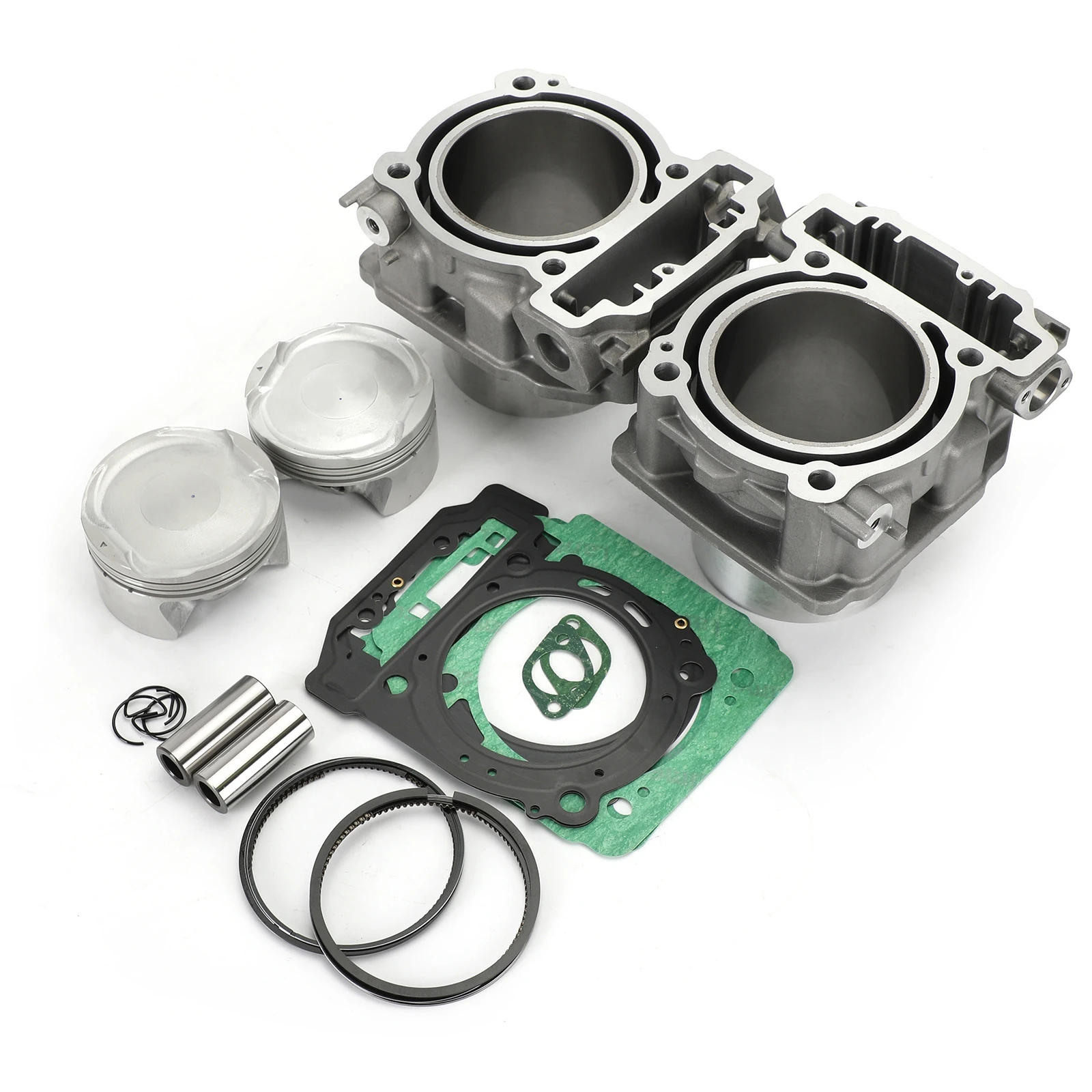 Front Rear Cylinder Jug 91mm Piston Rings Gaskets Top End Kit For Can-Am BRP Commander Outlander Renegade Maverick Defender 1000