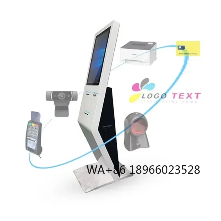 WIFI Touch Screen ATM Kiosk Machine A4 Printer/ID Card Reader/ Payment Terminal Kiosk