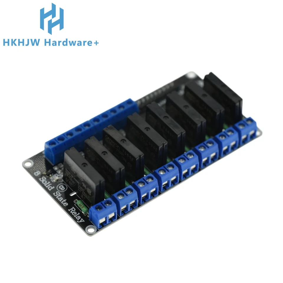 1 2 4 6 8 Channel 5V 12V 24V DC Relay Module Solid State High Level SSR AVR DSP G3MB-202P Relay 250V 2 For Raspbery pi