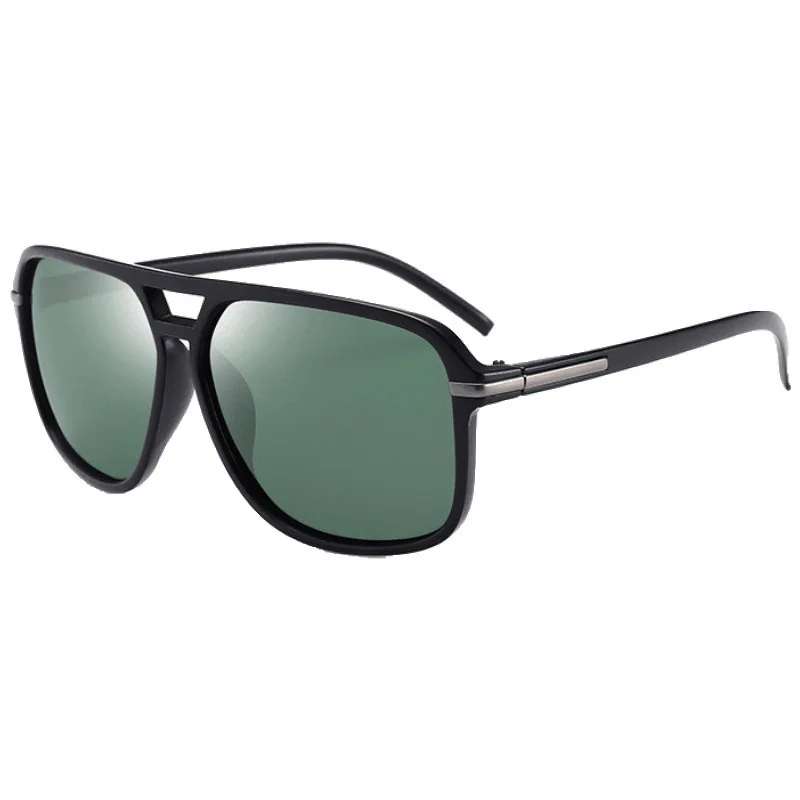 Nuovi occhiali da sole quadrati con montatura grande occhiali da sole in metallo da guida all'aperto da uomo occhiali da sole da pesca con ombreggiatura UV400 Gafas De Sol